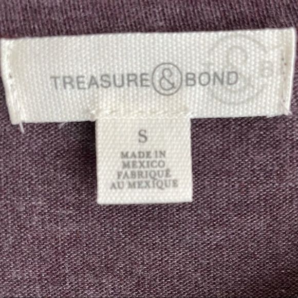 Treasure & Bond Curved Hem Ombré Long Sleeve Top - Picture 4 of 5